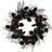 National Tree Company 22" Halloween Black Rose Wreath Decoration 15.2cm