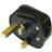 SMJ 13A 3-Pin Black Rubber Plug