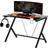 Homcom Gaming Desk with Steel Frame Black, 1080x660x770mm