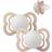 Bibs Supreme Night 2-pack silikonnapp Blush Vanilj