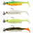 Savage Gear Fat Minnow T-Tail Ready to Fish Kits Darkwater Mix 13cm 12-20g