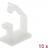DeLock Kabelholder hvid (pakke med 10)