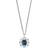 Dyrberg/Kern CLAUDIA HALSKÆDE 390080 (Silver, Blue, ONESIZE)