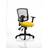 Dynamic Portland III Black Mesh Back Bespoke Colour Seat Yellow