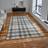 Think Rugs 160x220cm Modern Wellness Tartan Check 6630 Grey, White cm