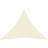vidaXL Solsejl 4,5x4,5x4,5 m 160 g/m² HDPE cremefarvet