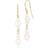 Izabel Camille Passion Long Earrings - Gold/Pearls