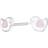 Nordahl Jewellery Bird Earrings - Silver/White/Pink