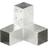 vidaXL stolpebeslag Y-form 71x71 galvaniseret
