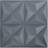 vidaXL 12x 3D Wall Panels Origami Grey Self-adhesive DIY Decor Wallpaper Cover