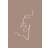Venture Home Poster - Siluette - Brown Poster 50x70cm