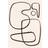 Venture Home Plakat Line art Plakat 70x70cm