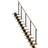 Dolle Frankfurt Ligeløb Sort-Design-Olieret Eg-75-13 Lodret Højde 259 - 301 cm