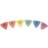 Dunlop Tortex Triangle 0,50 mm plektre (6 stk