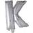 Fiesta Letter Balloons K 100cm Silver