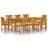 vidaXL 3098681 Matgrupp, 1 Bord inkl. 8 Stolar