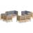 vidaXL 3096057 Loungeset, Bord inkl. 2 Stolar & 8 Soffor