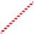 Fiesta Green Compostable Paper Smoothie Straws Red Stripes (Pack of 250)