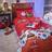 Catherine Lansfield Santas Christmas Presents Duvet Cover Multicolour, Red