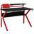 Homcom MDF Spacious Gaming Desk Red