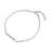 Efva Attling Take No Shit Power Plates Bracelet - Silver/Black