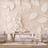 Artgeist Fototapet Paper Flowers Beige, Pappersblommor flera Billede