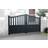 Double Swing Gate 3000x2000mm Black