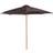 OutSunny 3M Fir Wooden Garden Parasol Umbrella