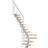Dolle Frankfurt Kvartsvingstrappe Pearl Grey STYLE 6-Hvidolieret Eg-65-13