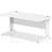 Impulse 1600/800 Rectangle White Cable Managed Leg Desk MI002273