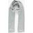 Pieces Long ribbed fabric scarf, Grey