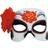 Day of the Dead Women's Floral Half Mask