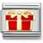 Nomination Composable Classic Link Gift Charm - Silver/Gold/Red