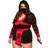 Leg Avenue Plus Dragon Ninja Costume Black/Red