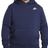 Nike Older Kid's Sportswear Club Fleece Pullover Hoodie Extended Size - Midnight Navy/White (DA5114-410)