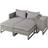 OutSunny 860-133 Outdoor Lounge Set, Table incl. 2 Sofas
