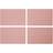 Premier Housewares Frosted Deco Frosted Deco Placemats Place Mat Pink