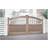 Double Swing Gate 3750x2000mm Wood Vertical