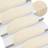 vidaXL Trappstegsmattor självhäftande 65x25 gräddvit Vit, Beige cm