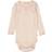 Wheat Long Sleeve Rib Lace Body - Rose Melange