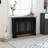 vidaXL Elementskydd svart 112x19x81 MDF