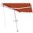 Be Basic markis automatisk 450x300 orange/brun - Orange