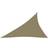 vidaXL solsejl 3x4x5 m trekantet oxfordstof beige