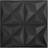 vidaXL 3D Wall Panels 24 pcs 50x50 cm Origami Black 6 mÂ²