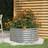 vidaXL Odlingslåda pulverlackerat stål 80x80x38 silver