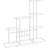 vidaXL blomsterstativ 94,5x25x88 metal hvid Plantekasse
