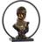 Dkd Home Decor Harpiks Afrikansk kvinde Fyrfadsstage
