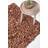 Homescapes Dallas Leather Shaggy Brown
