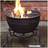 Gardeco Elidir Big Fire Bowl Cast