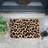 Artsy Doormats Leopard Print Doormat Black